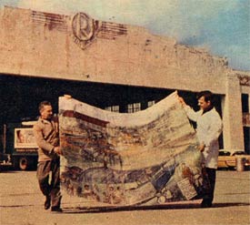 Removed Section of Mural, NY Mirror Magazine, November 20, 1960 (Source: Rhonie)